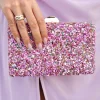 Bolsas>Feversave Bolsa de strass malva