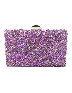 Bolsas>Feversave Bolsa de strass malva