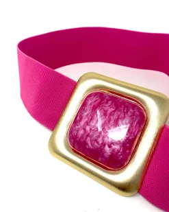 Cintos>Feversave Cinturón Nácar Fucsia