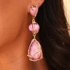 Brincos>Feversave Pendientes Adara Rosa
