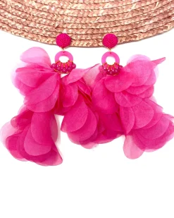 Brincos>Feversave Pendientes Brasil Fucsia