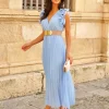 Convidado Do Casamento | Vestidos>Feversave Vestido Adara Sky