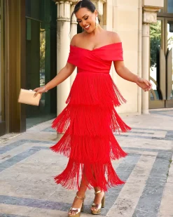 Batismos E Comunhões | Vestidos>Feversave Vestido Afrodite Vermelho