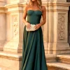 Convidado Do Casamento | Vestidos>Feversave Vestido Begoña Verde Escuro