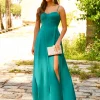 Convidado Do Casamento | Vestidos>Feversave Vestido Begoña Verde Esmeralda