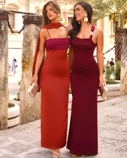 Convidado Do Casamento | Vestidos>Feversave Vestido Bombaim