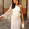 Batismos E Comunhões | Convidado Do Casamento>Feversave Vestido Cartuja Blanco