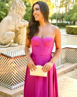 Convidado Do Casamento | Vestidos>Feversave Vestido Fúcsia Begoña