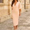 Batismos E Comunhões | Convidado Do Casamento>Feversave Vestido Gabrielle Bege