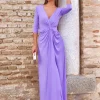 Convidado Do Casamento | Vestidos>Feversave Vestido Malva Almudena