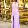 Convidado Do Casamento | Vestidos>Feversave Vestido Marchena Malva