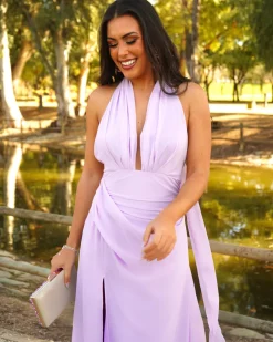 Convidado Do Casamento | Vestidos>Feversave Vestido Marchena Malva