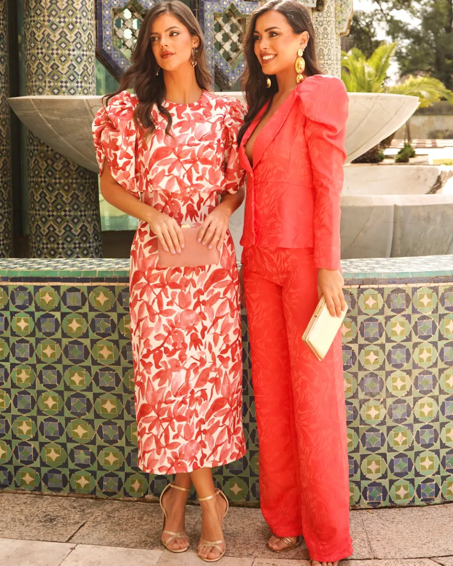 Vestidos | Batismos E Comunhões>Feversave Vestido Marinet Coral