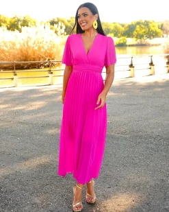 Batismos E Comunhões | Convidado Do Casamento>Feversave Vestido Nala Fuchsia